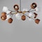 Maxim Lighting Akimbo 16-Light Pendant w LED Bulbs, Dark Bronze/Antique Brass 28279DBZAB - alternate 3